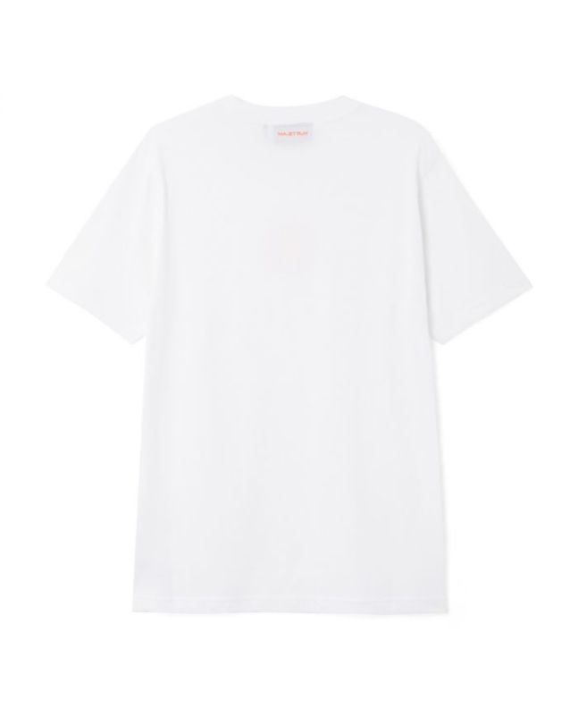spezial madrid MA.Strum Compass Print Tee Optic White Rebajas baratas