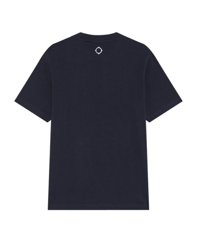 spezial madrid MA.Strum Block Print Tee Ink Navy Rebajas de fábrica