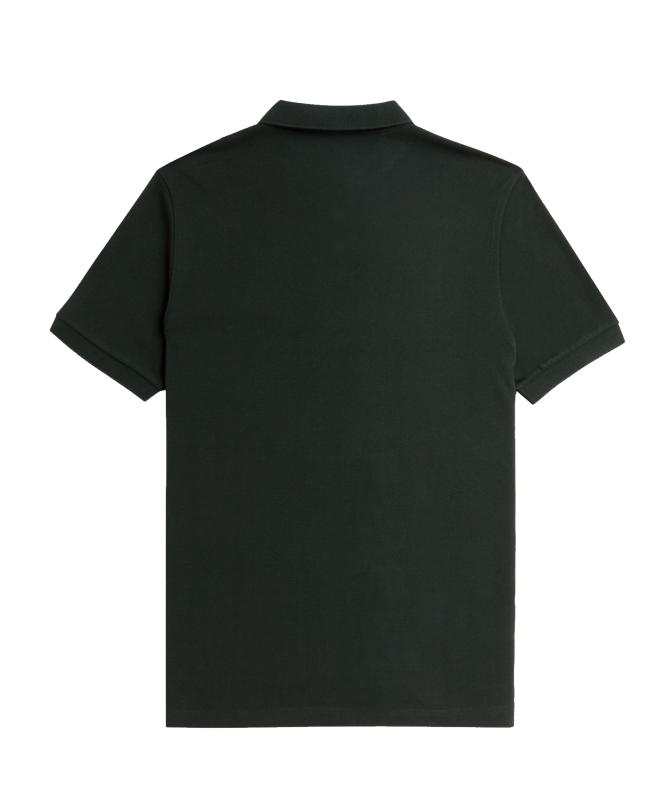 spezial madrid Fred Perry Slim Fit Plain Polo Night Green & Snow White Descuento