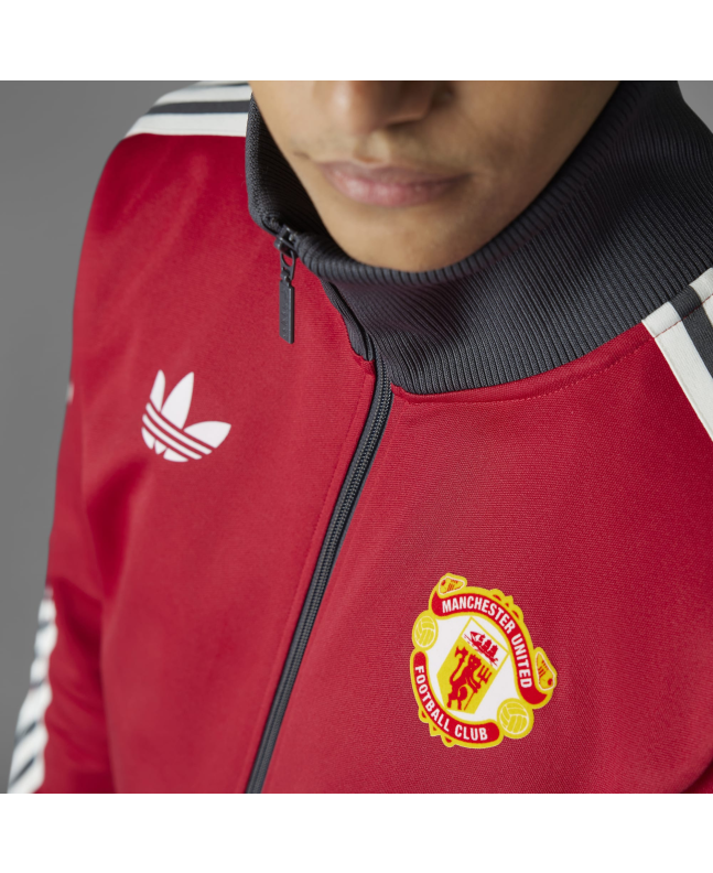 spezial madrid Adidas Manchester United Beckenbauer Track Top Red Oferta especial