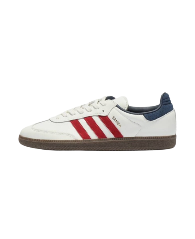 spezial madrid Adidas Samba OG Core White Team Victory Red & Night Indigo Ofertas