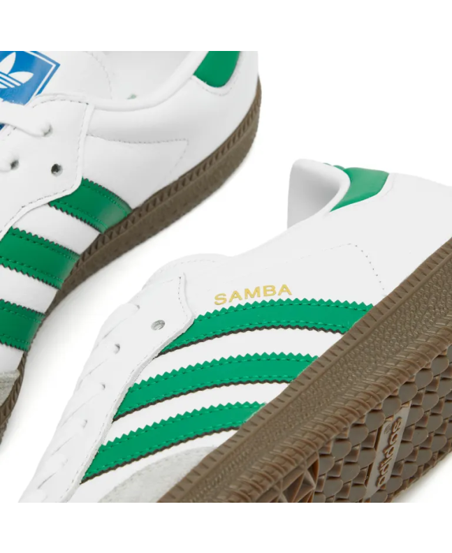 spezial madrid Adidas Samba OG White Green & Gum Descuento