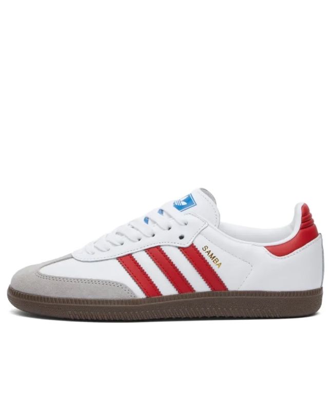 spezial madrid Adidas Samba OG White Better Scarlet & Gum Tienda