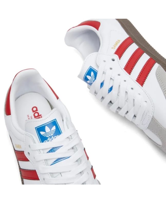 spezial madrid Adidas Samba OG White Better Scarlet & Gum Tienda