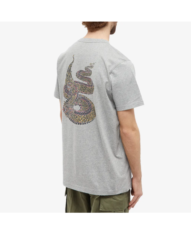 spezial madrid Maharishi Temple Naga Tee Grey Tienda de fábrica