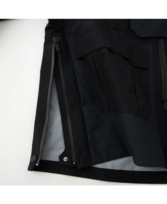 spezial madrid White Mountaineering Gore-Tex Technical Anorak Black Última moda
