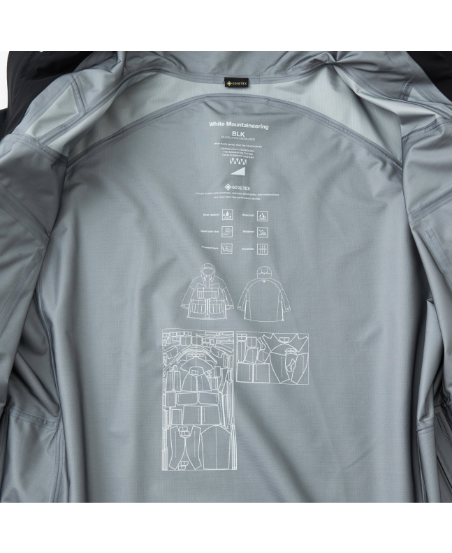 spezial madrid White Mountaineering Gore-Tex Technical Anorak Black Última moda