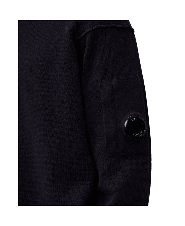 spezial madrid C.P. Company Lambswool GRS Half Zipped Knit Total Eclipse Descuento por venta flash