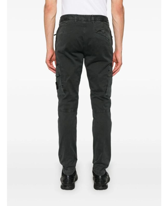 spezial madrid Stone Island 303L1 Stretch Broken Twill Organic Cotton "Old Effect" Cargo Pants Lead Grey Precio ultrabajo