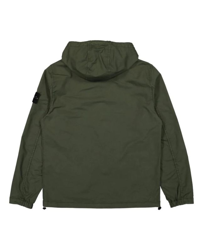 spezial madrid Stone Island 10110 Supima® Cotton Twill Stretch-TC Overshirt Olive Devoluciones gratuitas
