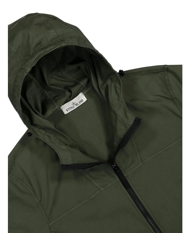 spezial madrid Stone Island 10110 Supima® Cotton Twill Stretch-TC Overshirt Olive Devoluciones gratuitas