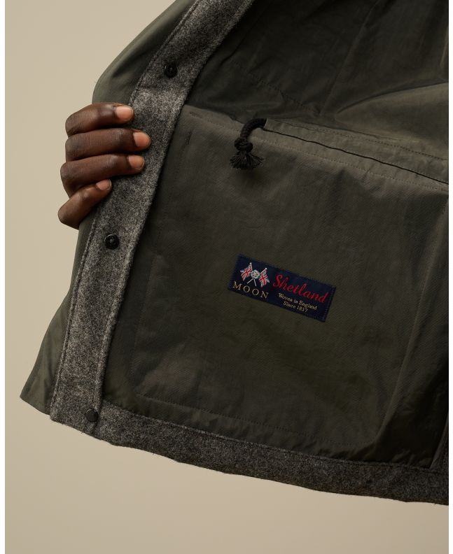 spezial madrid C.P. Company Shetland Twill Mille Jacket Anthracite Melange Grey Rebajas