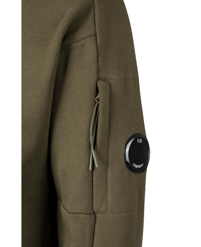 spezial madrid C.P. Company Diagonal Raised Fleece Zipped Hooded Sweatshirt Ivy Green Rebajas baratas