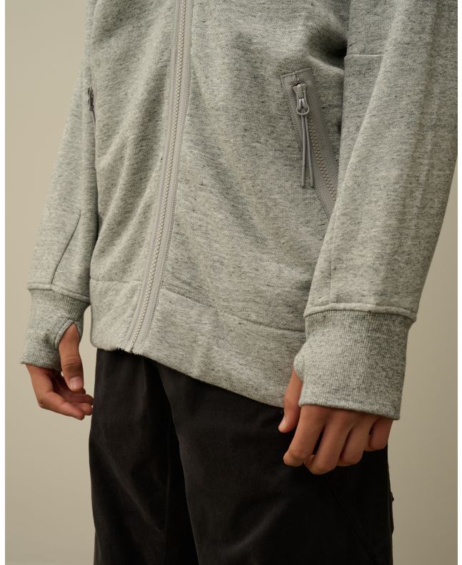 spezial madrid C.P. Company Zip Through Goggle Hoody Greystone Melange Los más vendidos