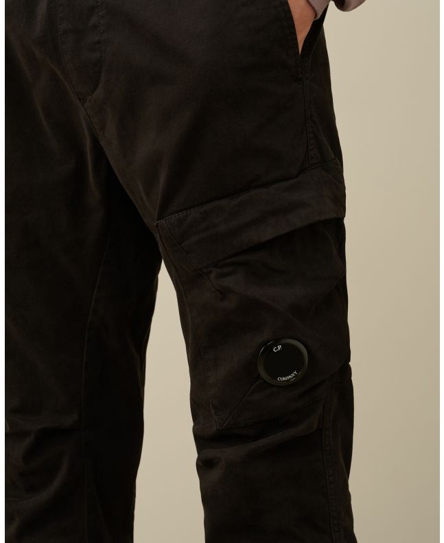 spezial madrid C.P. Company Stretch Sateen Ergonomic Lens Single Cargo Pants Black Ventas relámpago
