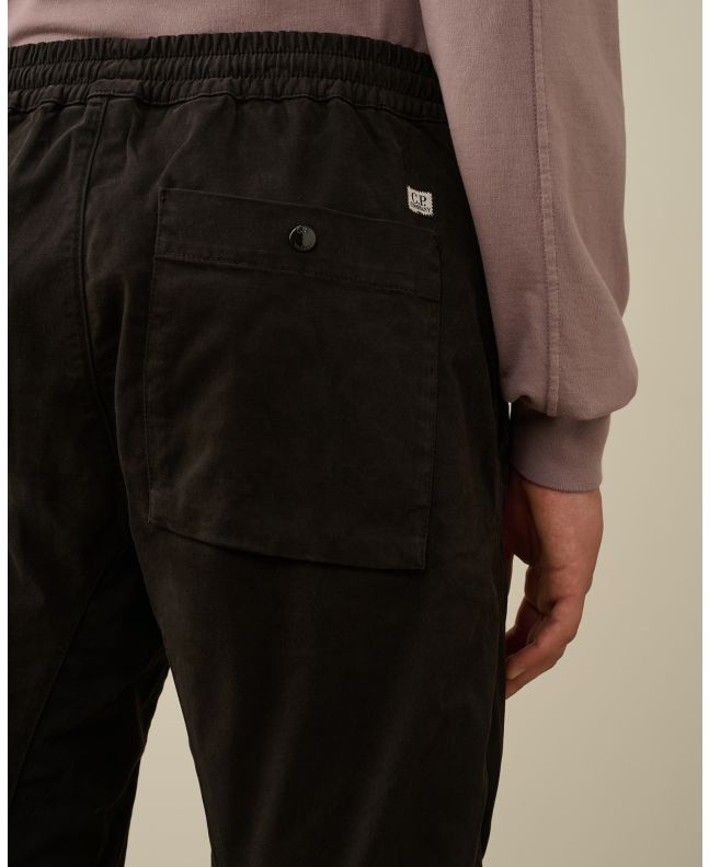spezial madrid C.P. Company Stretch Sateen Ergonomic Lens Single Cargo Pants Black Ventas relámpago