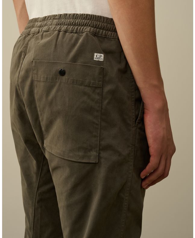spezial madrid C.P. Company Stretch Sateen Ergonomic Lens Single Cargo Pants Grape Leaf Green Descuento