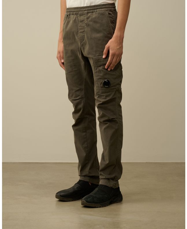 spezial madrid C.P. Company Stretch Sateen Ergonomic Lens Single Cargo Pants Grape Leaf Green Descuento