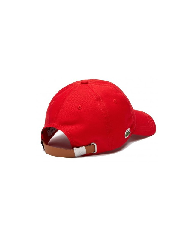 spezial madrid Lacoste Contrast Strap Cotton Cap Red COMPRAR AHORA