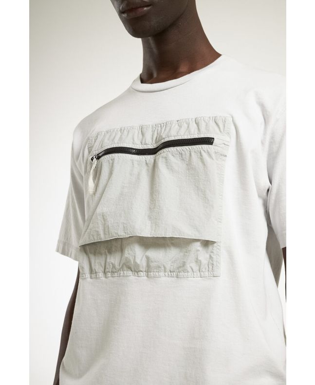 spezial madrid Nemen Kel Chest Pocket Tee Ultra Light Grey Liquidación