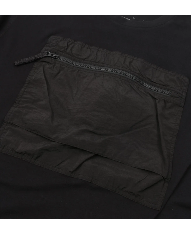 spezial madrid Nemen Kel Chest Pocket Tee Ink Black Mejor oferta