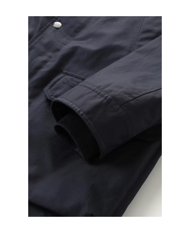 spezial madrid Woolrich Authentic Raglan Coat Melton Blue ÚLTIMAS EDICIONES