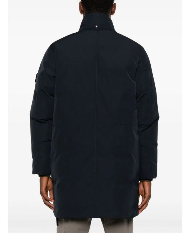 spezial madrid Stone Island 70726 Polyester Micro Twill Down Parka Navy Blue Oferta especial de fábrica