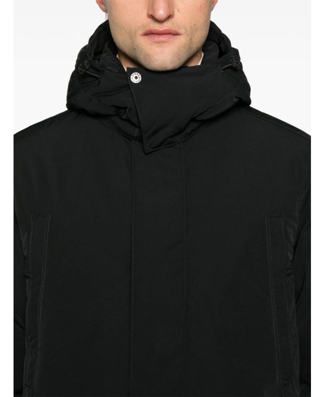 spezial madrid Stone Island 70726 Polyester Micro Twill Down Parka Black Promoción trimestral