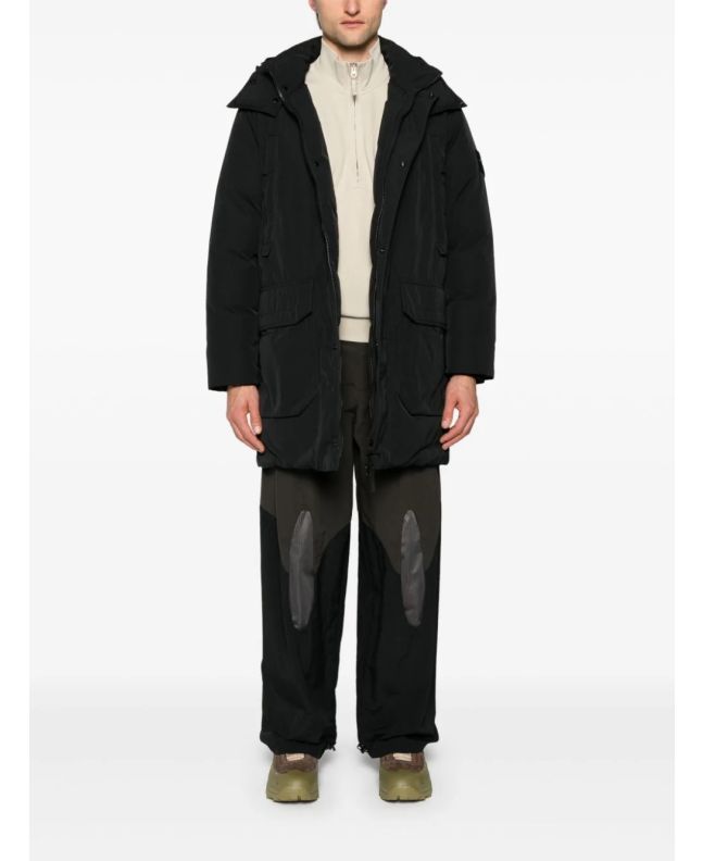 spezial madrid Stone Island 70726 Polyester Micro Twill Down Parka Black Promoción trimestral
