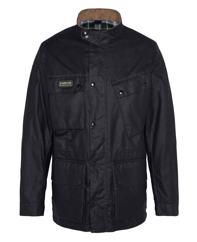 spezial madrid Barbour International Westross Waxed Jacket Classis Black Tienda de fábrica