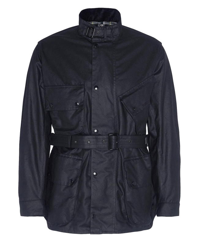 spezial madrid Barbour International Reflective A7 Waxed Jacket Classic Black Limitado a 3 días