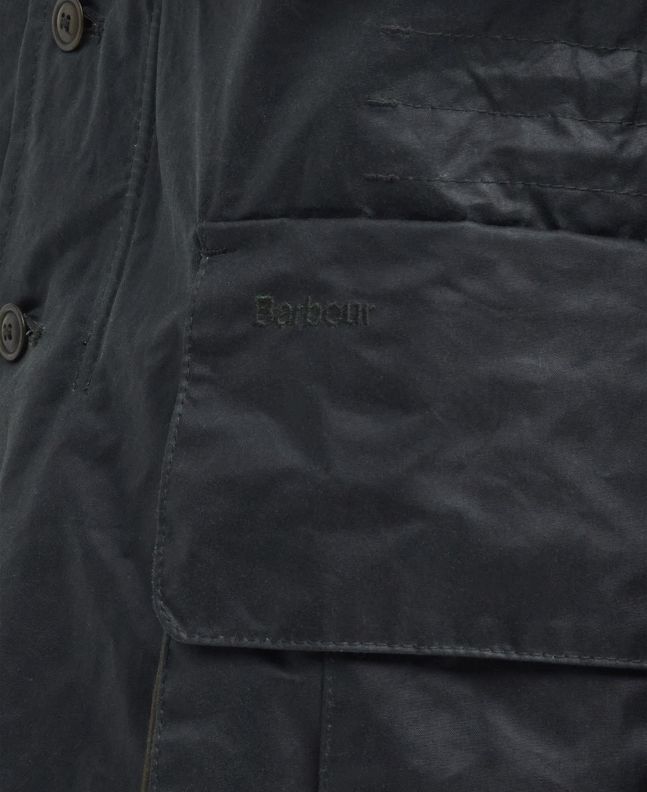 spezial madrid Barbour x TO KI TO Outland Waxed Jacket Sage Precios de Black Friday