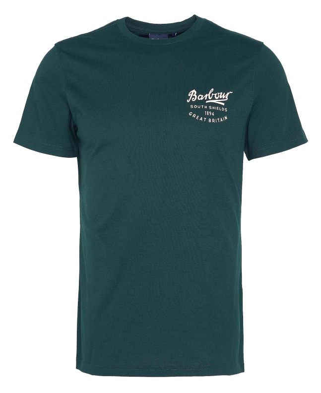 spezial madrid Barbour Script Graphic Tee Seaweed En oferta
