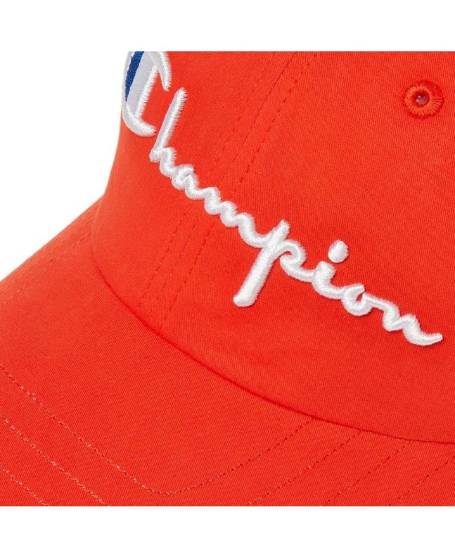 spezial madrid Champion Reverse Weave Script Logo Cap Red Rebajas de fin de temporada