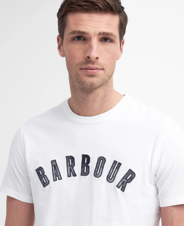 spezial madrid Barbour Ancroft Tartan Tee Classic White Outlet