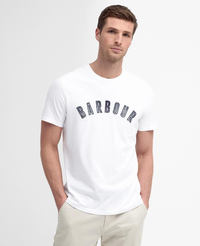 spezial madrid Barbour Ancroft Tartan Tee Classic White Outlet