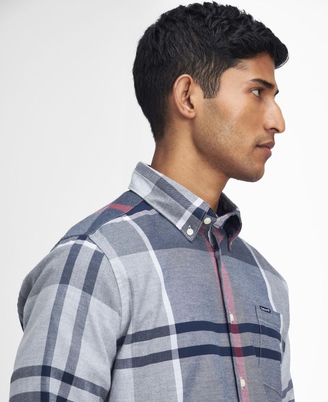 spezial madrid Barbour Dunoon Tailored Shirt Blue Granite Ofertas