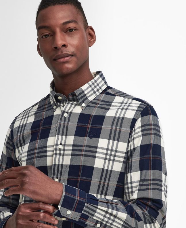 spezial madrid Barbour Edgar Tailored Shirt Classic Navy En oferta