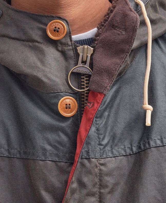 spezial madrid Barbour Game Parka Wax Olive Rebajas de fábrica