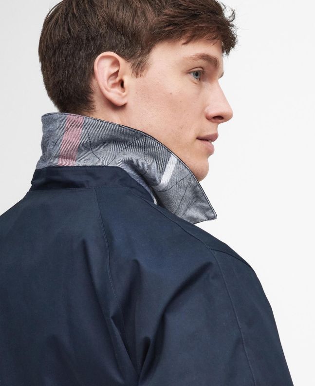 spezial madrid Barbour Lorden Waterproof Jacket Navy & Blue Granite Tartan Los más vendidos