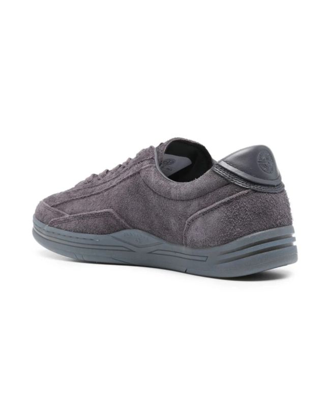 spezial madrid Stone Island S0101 Low Cut Suede Sneaker Blue Grey Grandes descuentos