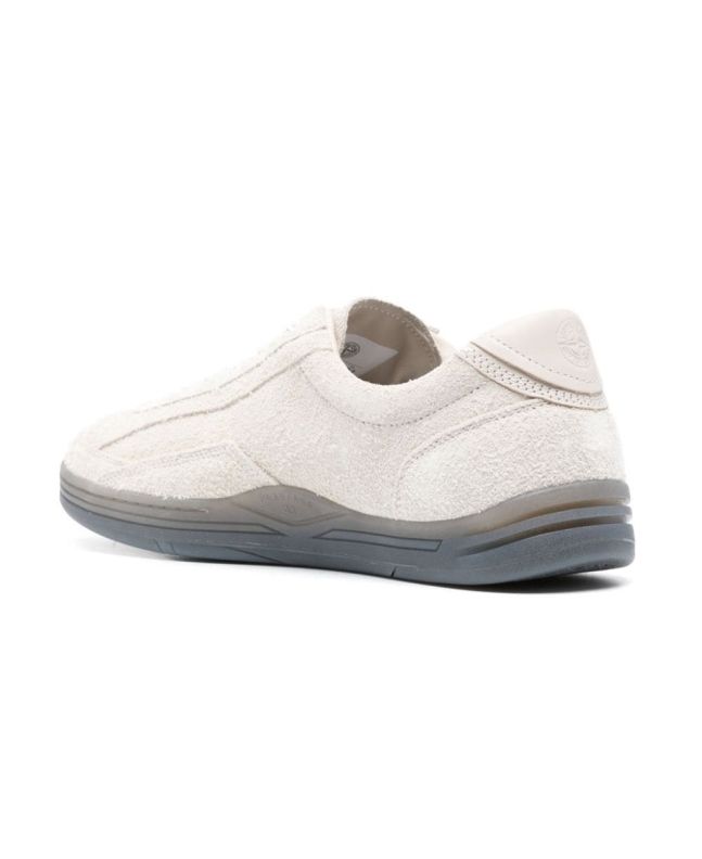 spezial madrid Stone Island S0101 Low Cut Suede Sneaker Ecru Liquidación