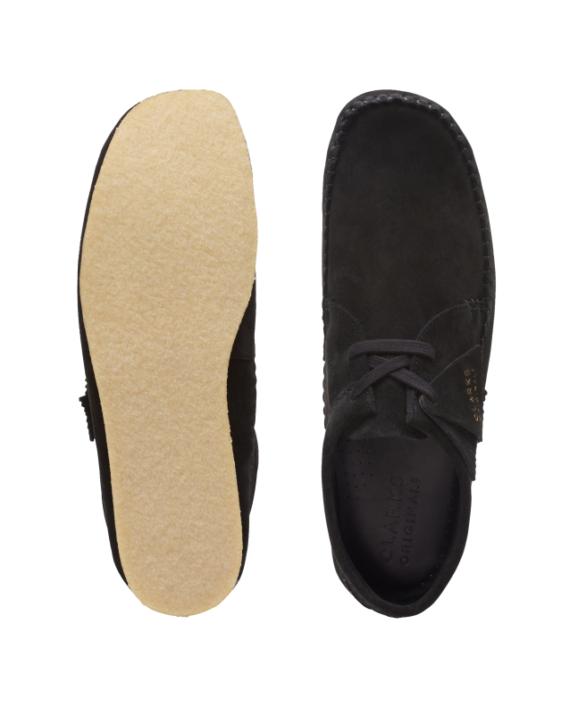 spezial madrid Clarks Originals Weaver Black Suede Descuentos del mes