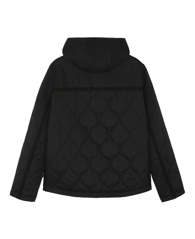 spezial madrid Raeburn SL Quilted Anorak Black Descuento por venta flash
