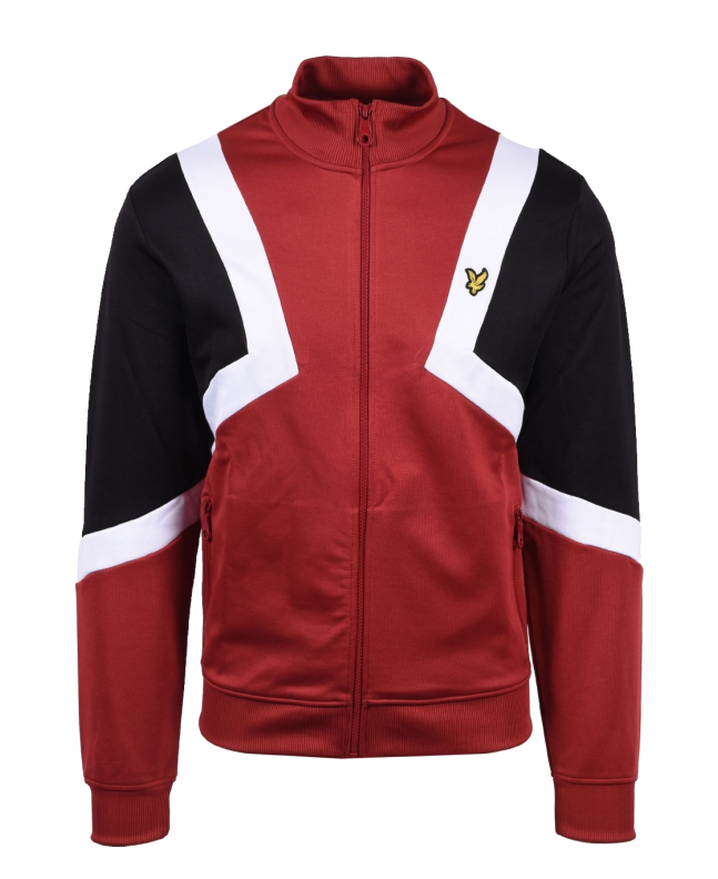 spezial madrid Lyle & Scott Striped Track Top Tunnel Red Los más vendidos