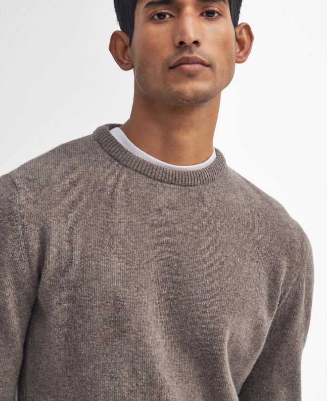 spezial madrid Barbour Holden Crew Neck Jumper Military Marl Mejor oferta