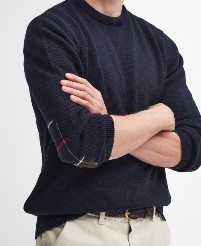 spezial madrid Barbour Holden Crew Neck Jumper Classic Navy Rebajas online