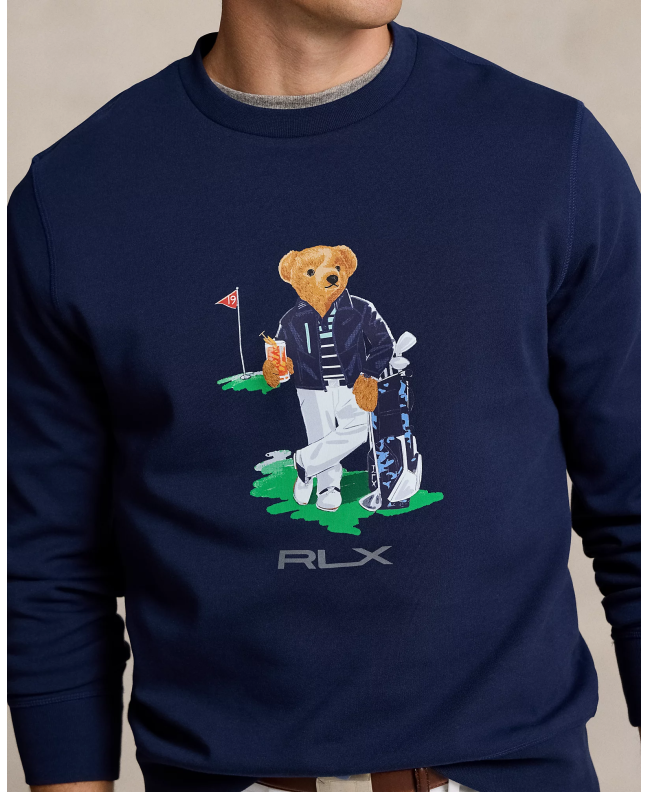 spezial madrid Polo Ralph Lauren Double Knit Sweatshirt RLX Refined Navy Envío gratis