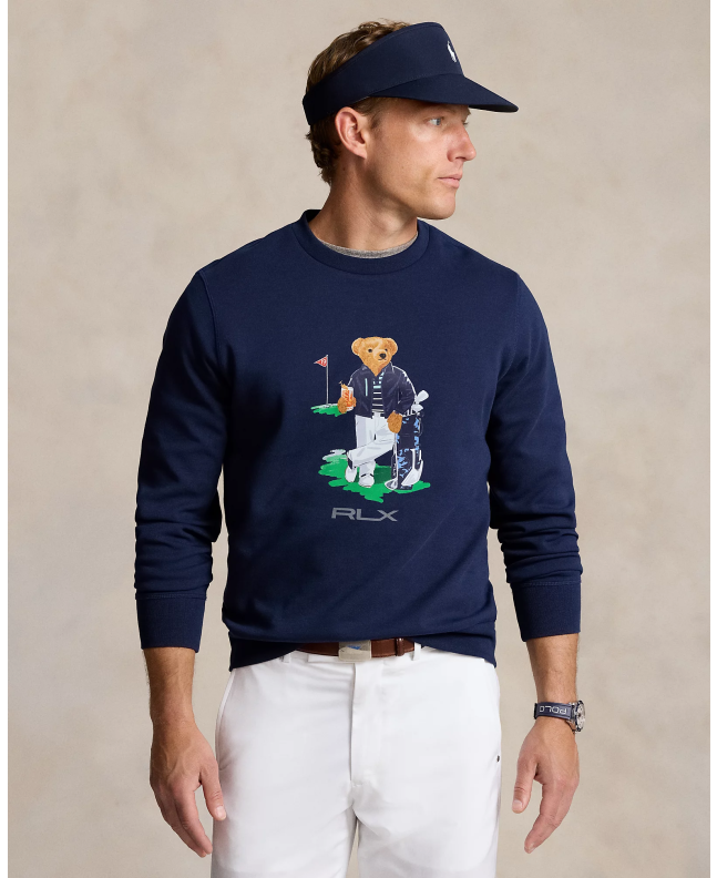 spezial madrid Polo Ralph Lauren Double Knit Sweatshirt RLX Refined Navy Envío gratis