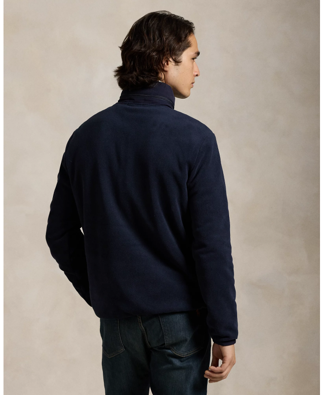 spezial madrid Polo Ralph Lauren Fleece Hybrid Hoodie Navy Envío gratis